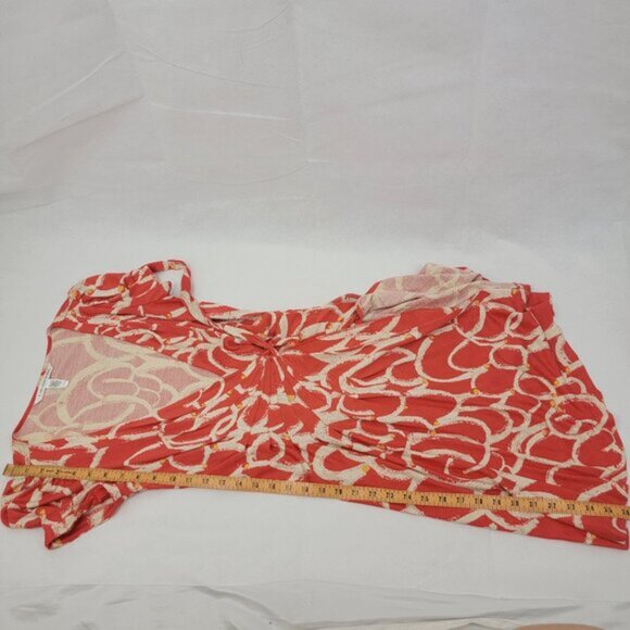 Diane von Furstenberg Womens 6 Dress Wrap Orange ANTONIO Silk Knee Length DVF - Picture 14 of 15